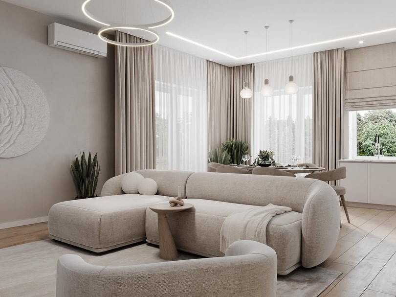Modern Neutral Apartment Interior